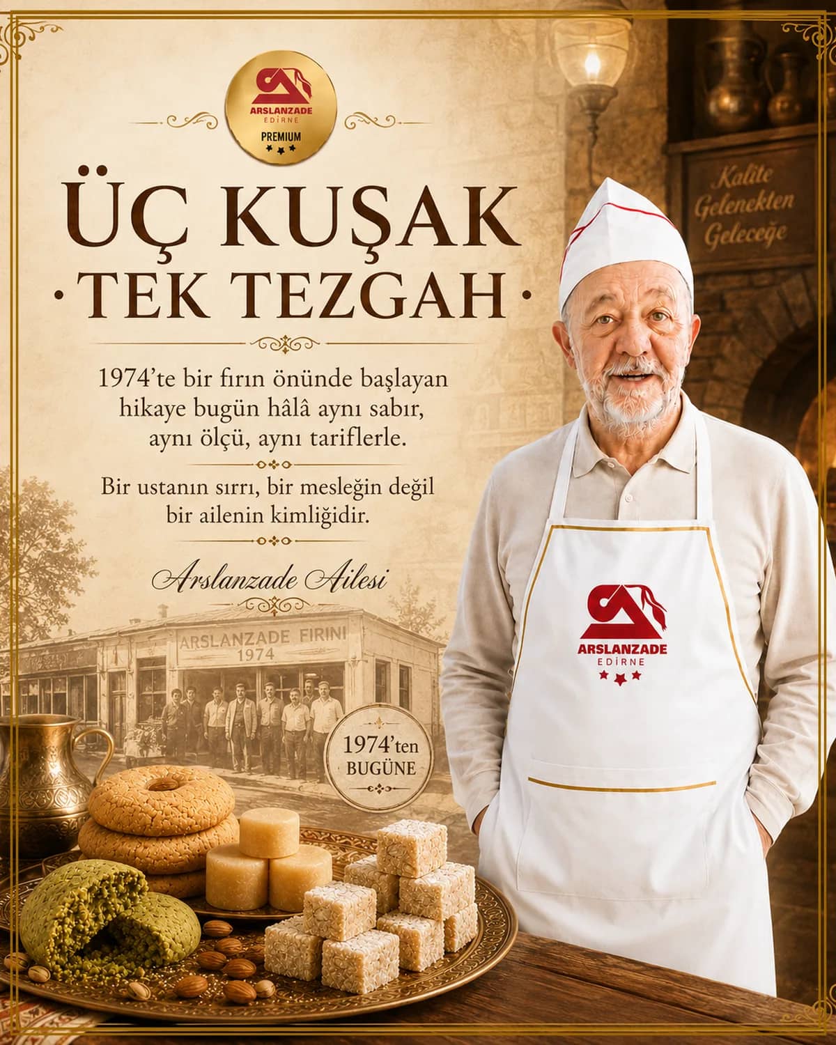 Dededen toruna, aynı özen