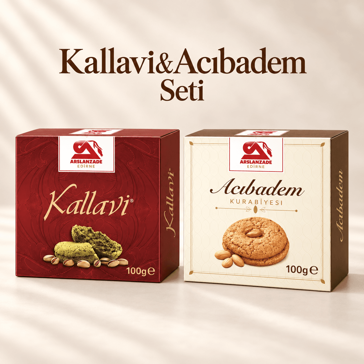 Acıbadem Kurabiyesi ve Kallavi Seti - Edirne Kurabiye İkilisi